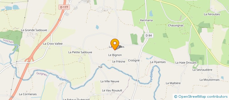 localisation de l'entreprise SCI LA ROUVRAIS  GUICHEN