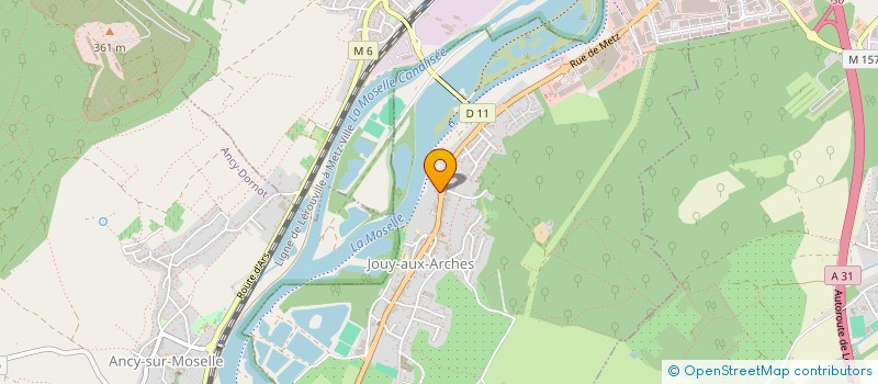 localisation de l'entreprise SCI LA ROZELIERE  JOUY-AUX-ARCHES