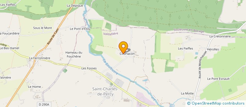 localisation de l'entreprise SCI LA RUAUDIERE  VALDALLIERE