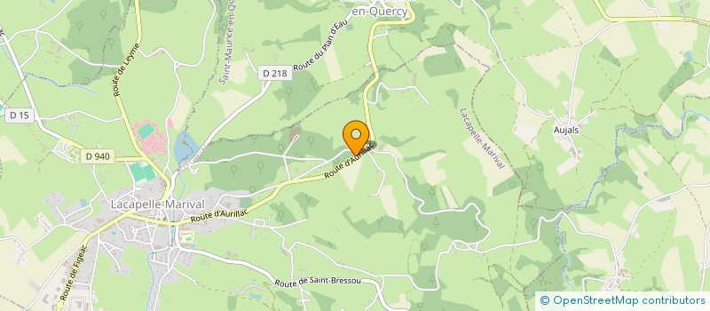 localisation de l'entreprise SCI LA RUBINA  LACAPELLE-MARIVAL