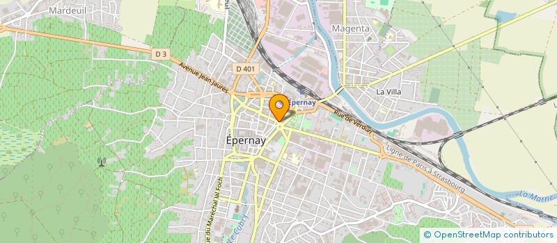 localisation de l'entreprise SCI LA RUCHE à EPERNAY