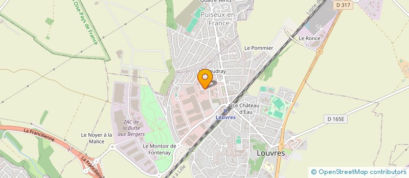 localisation de l'entreprise SCI LA RUCHE  LOUVRES