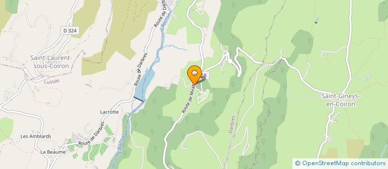 localisation de l'entreprise SCI LA RUCHE  DARBRES