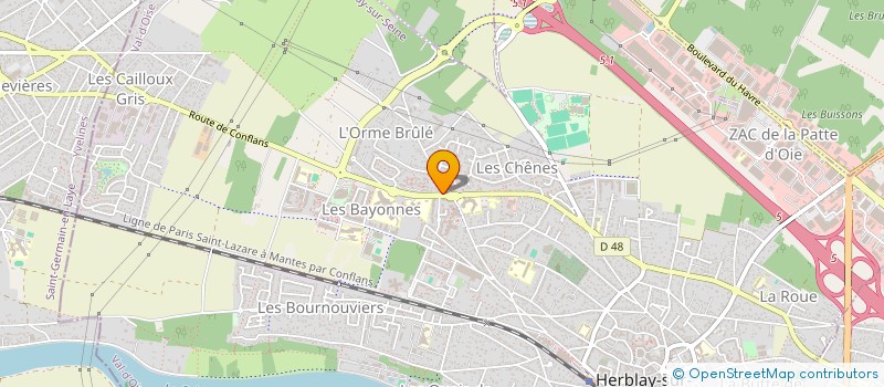 localisation de l'entreprise SCI LA RUCHE  HERBLAY-SUR-SEINE