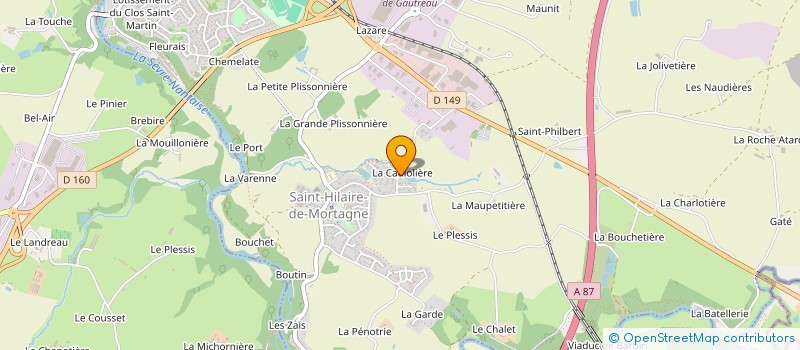 localisation de l'entreprise SCI LA RUCHE  MORTAGNE-SUR-SEVRE