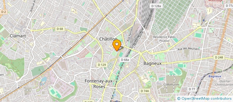 localisation de l'entreprise SCI LA RUCHE  CHATILLON