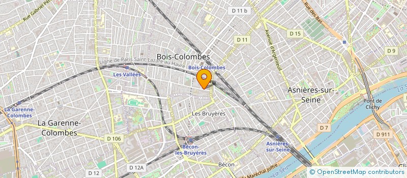 localisation de l'entreprise SCI LA RUCHE à BOIS-COLOMBES