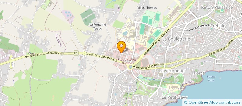 localisation de l'entreprise SCI LA RUCHE FINTONI  SAINT-NAZAIRE