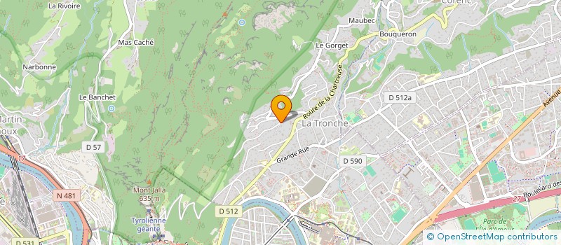 localisation de l'entreprise SCI LA RUCHERE  LA TRONCHE