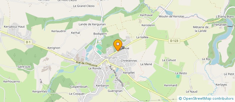 localisation de l'entreprise SCI LA RUE COMTE DE LANJUINAIS  BIGNAN