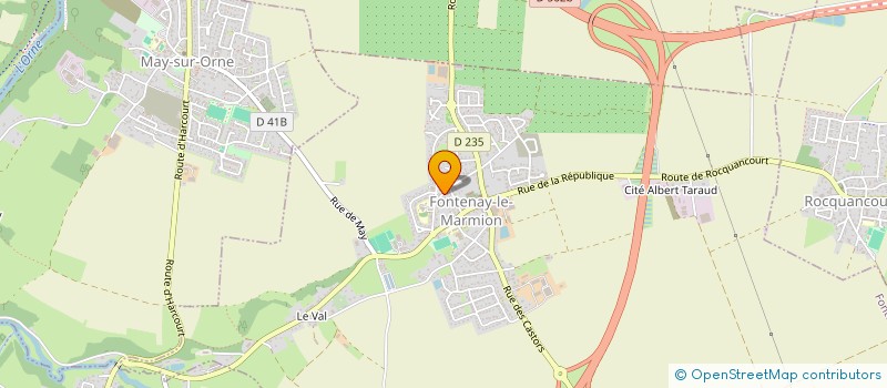 localisation de l'entreprise SCI LA RUE DE L'EUROPE  FEUGUEROLLES-BULLY