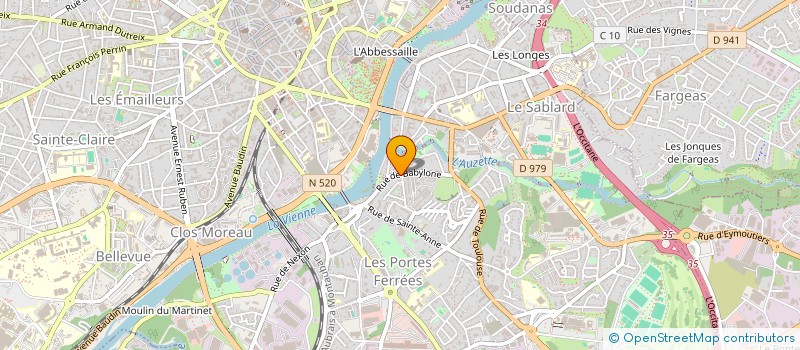 localisation de l'entreprise SCI LA RUE DES CARMES à LIMOGES