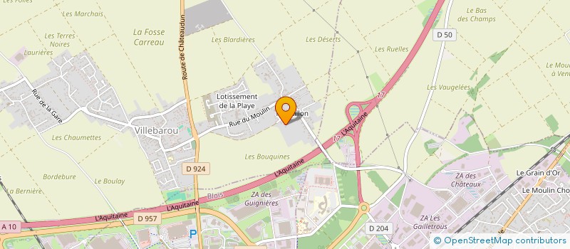 localisation de l'entreprise SCI LA RUE MARION  VILLEBAROU