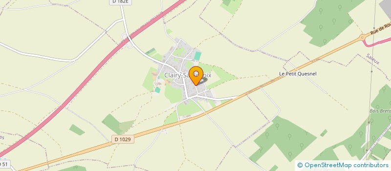 localisation de l'entreprise SCI LA RUELLE  CLAIRY-SAULCHOIX