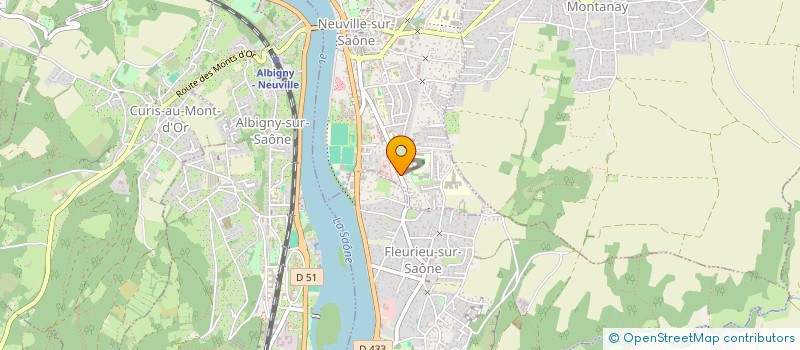 localisation de l'entreprise SCI LA RUETTE  NEUVILLE-SUR-SAONE