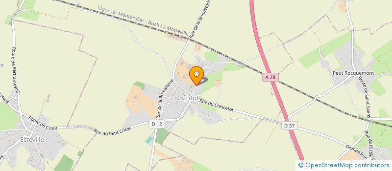 localisation de l'entreprise SCI LA RUETTE  CRITOT