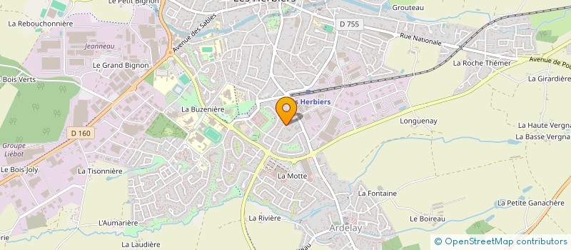localisation de l'entreprise SCI LA RUFFELIERE à LES HERBIERS