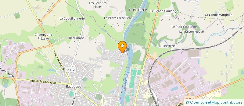 localisation de l'entreprise SCI LA RUFFINIERE  CHATEAU-GONTIER-SUR-MAYENNE