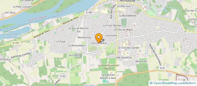 localisation de l'entreprise SCI LA RUINE UVR  AMBOISE