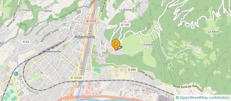 localisation de l'entreprise SCI LA RUPPE  ALBERTVILLE