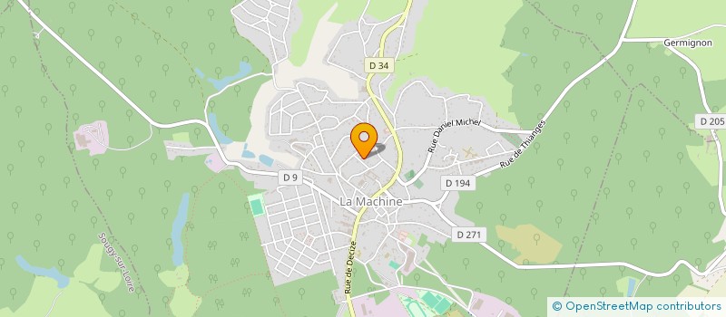 localisation de l'entreprise SCI LA RURALE DE LA MEULE  LA MACHINE