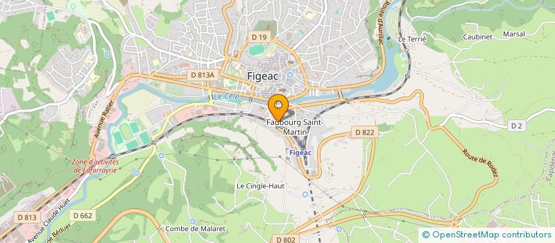 localisation de l'entreprise SCI LA S.O.A.M.  FIGEAC