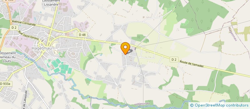 localisation de l'entreprise SCI LA SABLEYRE  HAGETMAU