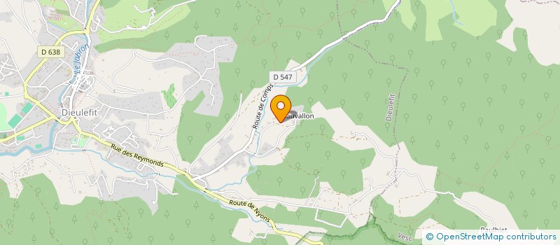 localisation de l'entreprise SCI LA SABLIERE  DIEULEFIT