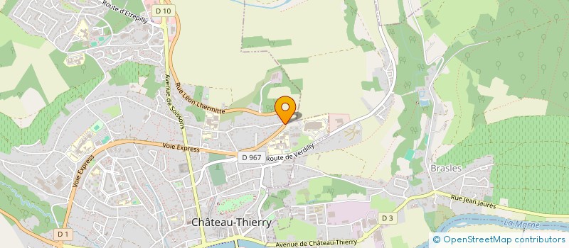 localisation de l'entreprise SCI LA SABLIERE à CHATEAU-THIERRY