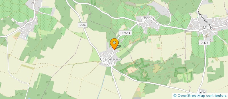 localisation de l'entreprise SCI LA SABLIERE  CHALONS-SUR-VESLE