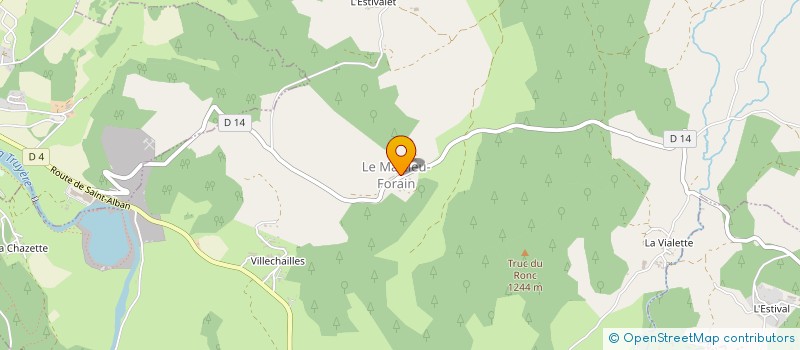 localisation de l'entreprise SCI LA SABLIERE MALZEVIENNE  LE MALZIEU FORAIN