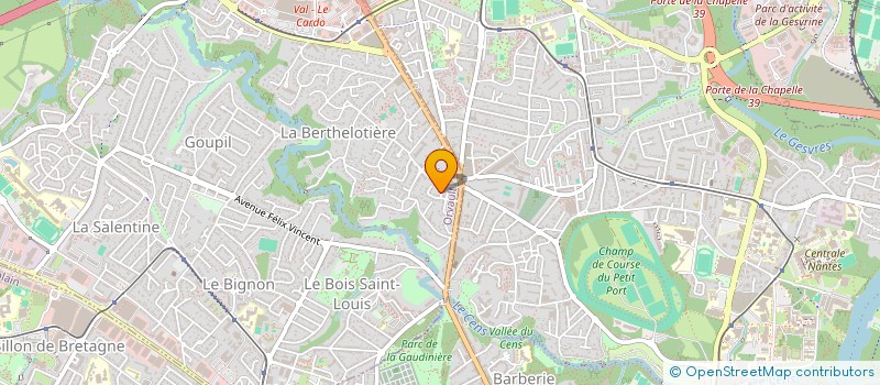localisation de l'entreprise SCI LA SABLONNAIS 44 à ORVAULT