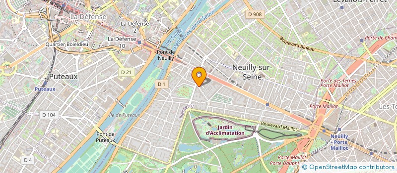localisation de l'entreprise SCI LA SABLONNIERE à NEUILLY-SUR-SEINE