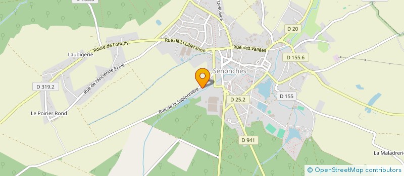 localisation de l'entreprise SCI LA SABLONNIERE à SENONCHES