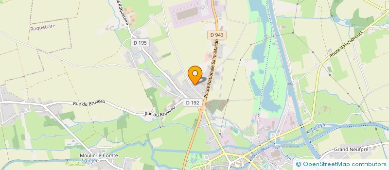 localisation de l'entreprise SCI LA SABLONNIERE  AIRE-SUR-LA-LYS