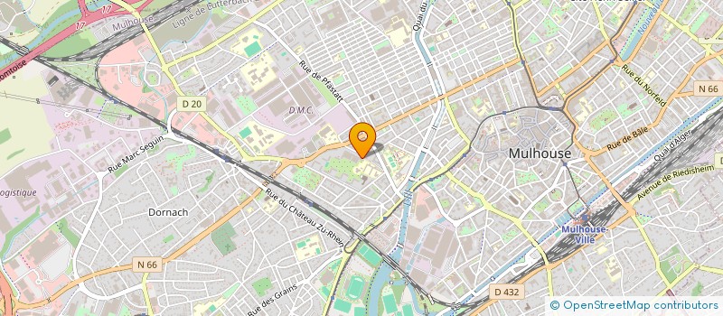 localisation de l'entreprise SCI LA SABLONNIERE  MULHOUSE