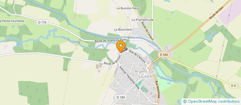 localisation de l'entreprise SCI LA SABLYERE  ARGENT-SUR-SAULDRE