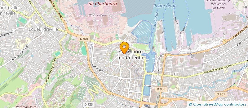 localisation de l'entreprise SCI LA SAGERIE à CHERBOURG-EN-COTENTIN