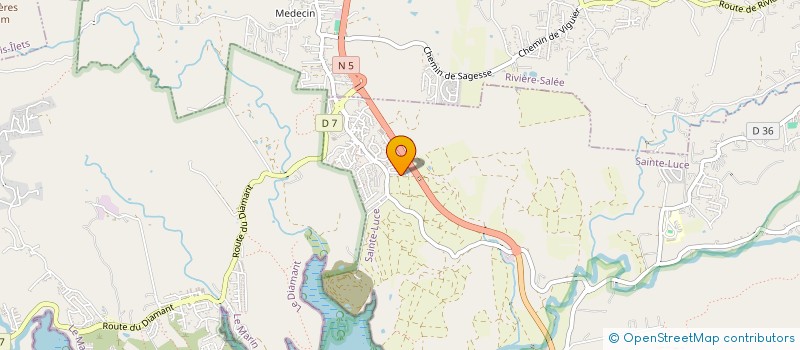 localisation de l'entreprise SCI LA SAGESSE  SAINTE-LUCE