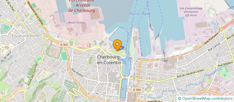 localisation de l'entreprise SCI LA SAGETIE à CHERBOURG-EN-COTENTIN