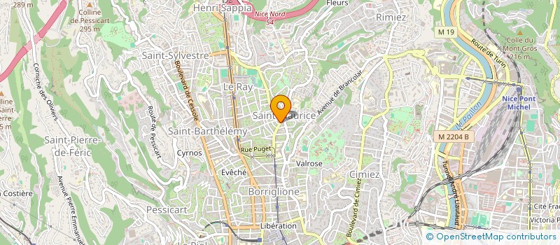 localisation de l'entreprise SCI LA SAGINIERE à NICE