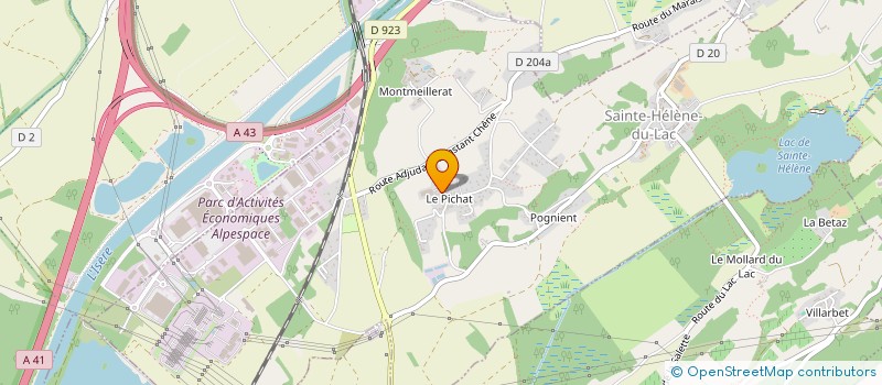 localisation de l'entreprise SCI LA SAGNE  SAINTE-HELENE-DU-LAC