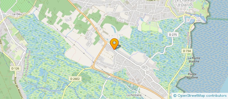 localisation de l'entreprise SCI LA SAINCEAUDIERE  LE CHATEAU-D'OLERON