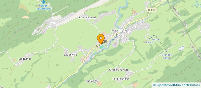 localisation de l'entreprise SCI LA SAINE  FONCINE-LE-HAUT