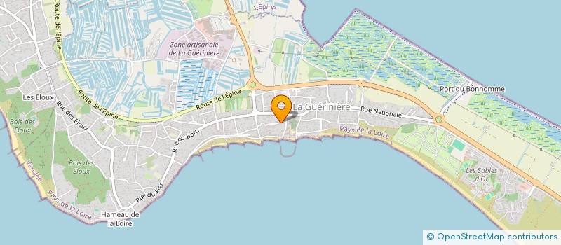 localisation de l'entreprise SCI LA SAINT JACQUES  LA GUERINIERE