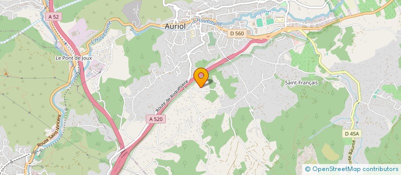 localisation de l'entreprise SCI LA SAINTE BAUME à AURIOL