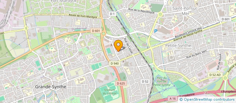 localisation de l'entreprise SCI LA SAINTOISE à DUNKERQUE