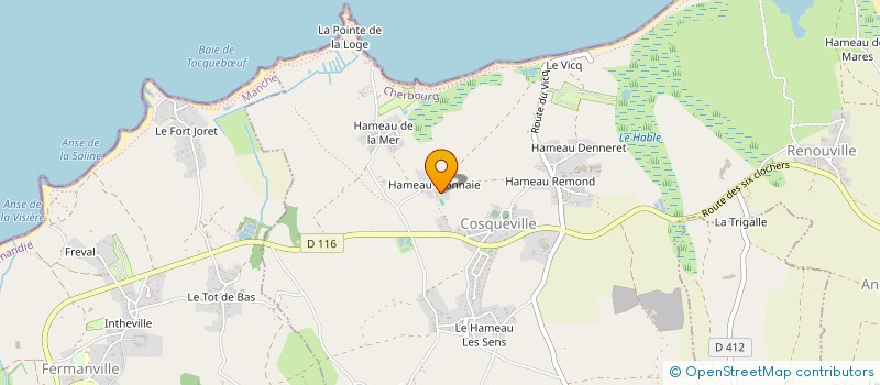 localisation de l'entreprise SCI LA SAIRIERE  VICQ-SUR-MER