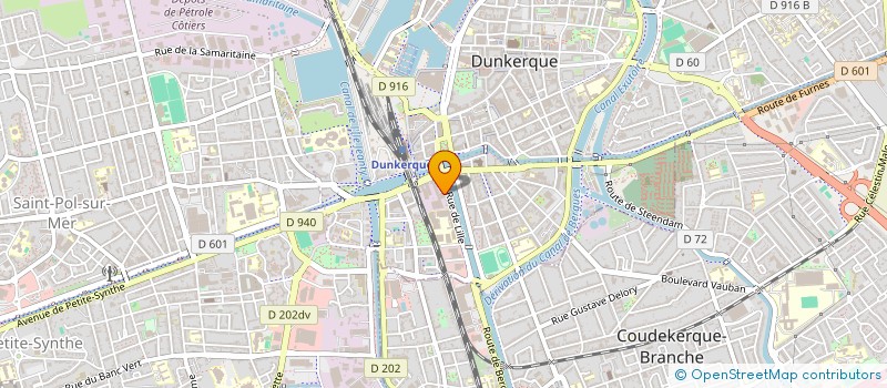 localisation de l'entreprise SCI LA SALAMANDRE à DUNKERQUE