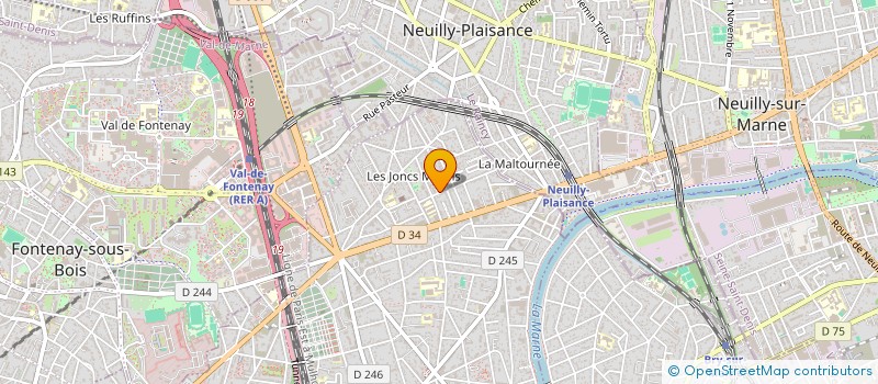 localisation de l'entreprise SCI LA SALAMANDRE à LE PERREUX-SUR-MARNE